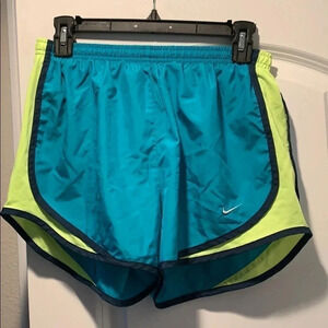 Nike Dri-Fit Running Shorts Medium Green/Yellow